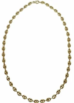 collier chaîne maille grain de café