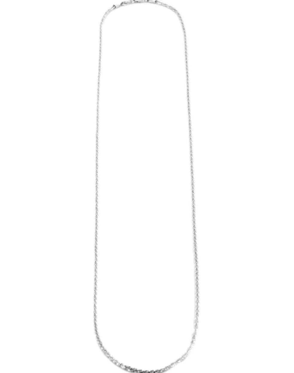 Collier Chaîne Torsade Or blanc