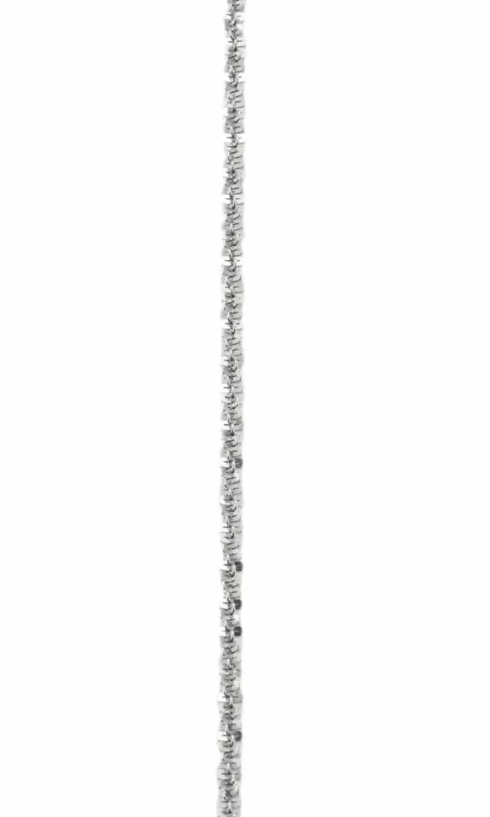 Collier Chaîne Torsade Or blanc