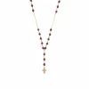 Collier chapelet avec grenats