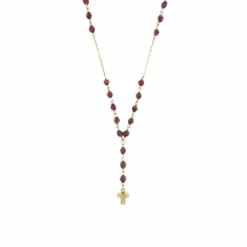 Collier chapelet avec grenats