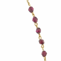 Collier chapelet avec grenats