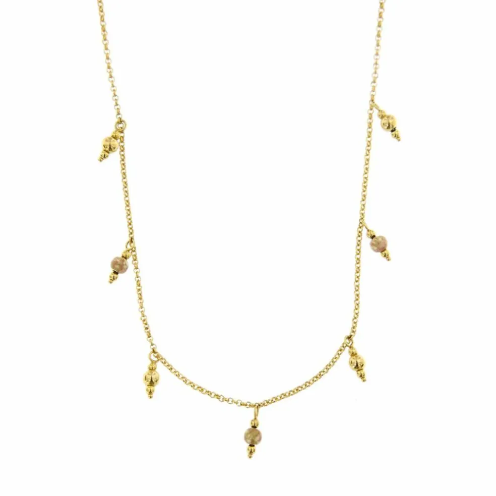Collier charms émaillés