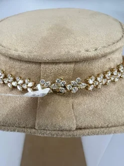 Collier cocktail en or jaune et diamants haut de gamme