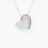 Collier Coeur - Diamants & Rubis