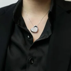 Collier Coeur - Diamants & Rubis