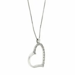 Collier coeur et diamant