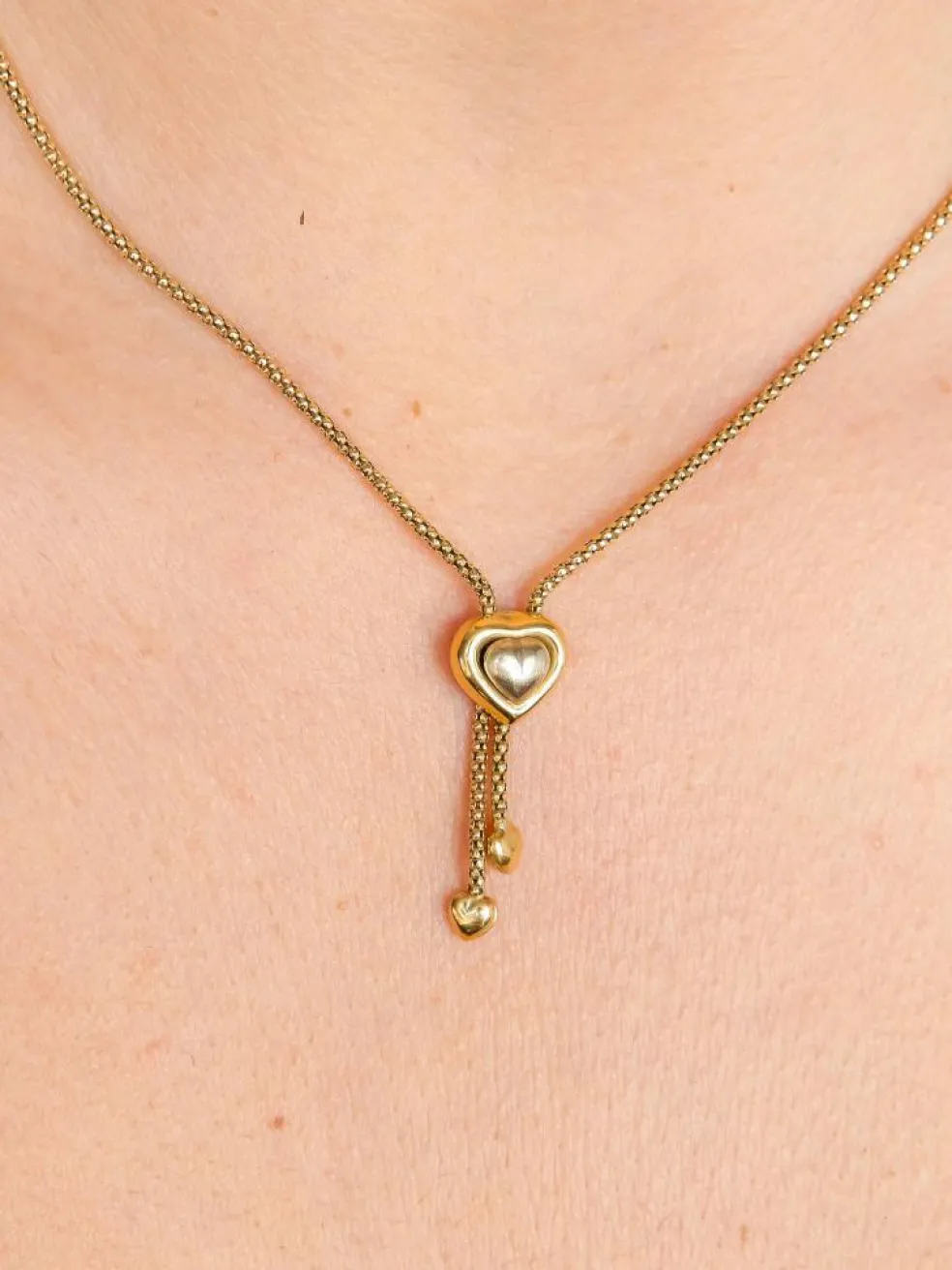 COLLIER "COEUR" OR JAUNE
