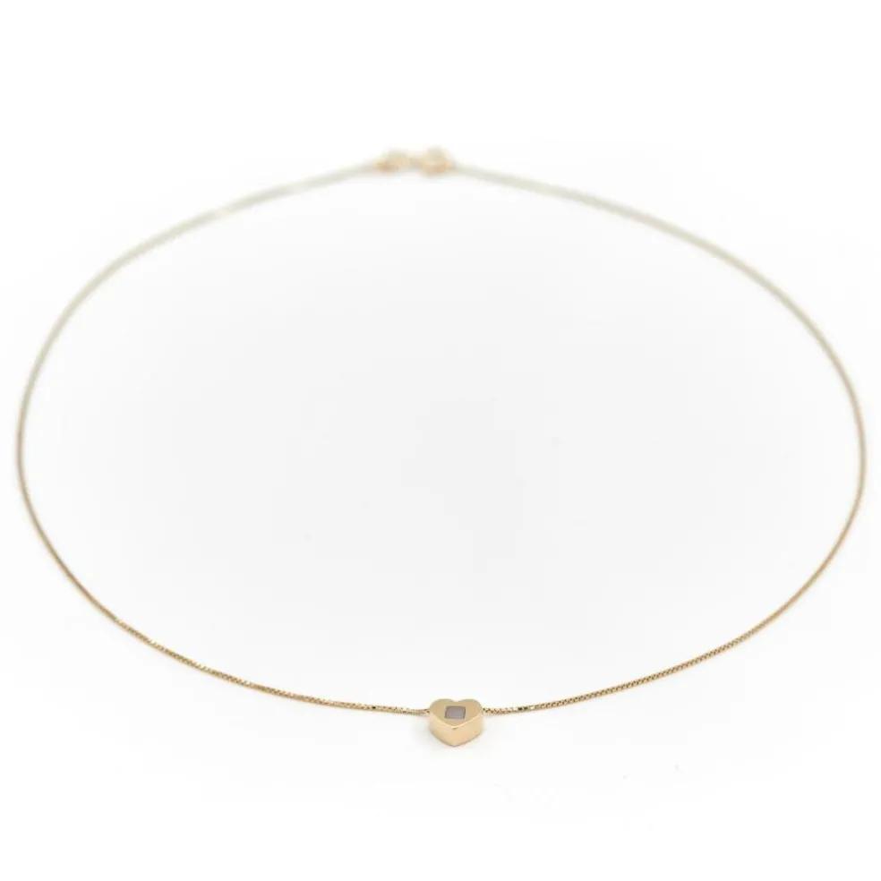 Collier Coeur Or jaune