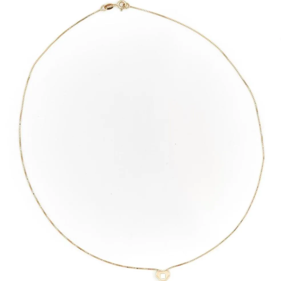 Collier Coeur Or jaune