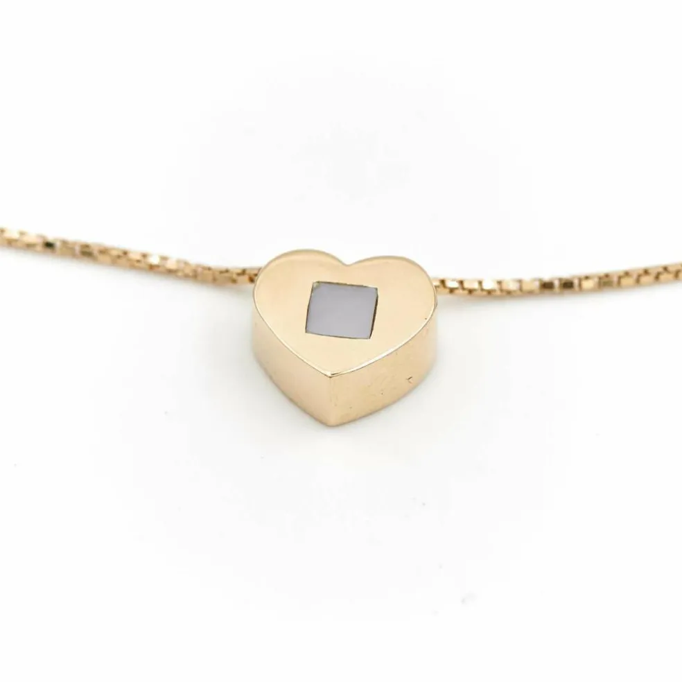 Collier Coeur Or jaune