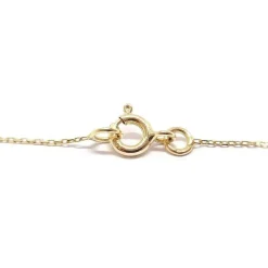 Collier coeur or jaune diamants