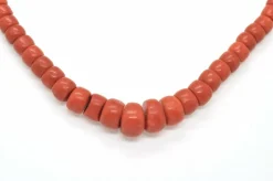 Collier corail Aka et Sardaigne avec fermeture dorée