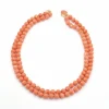 Collier corail Momo avec fermoir en or