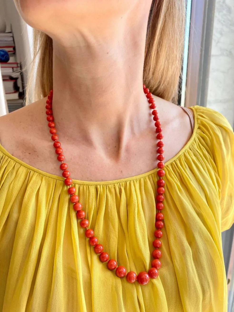 Collier Corail naturel