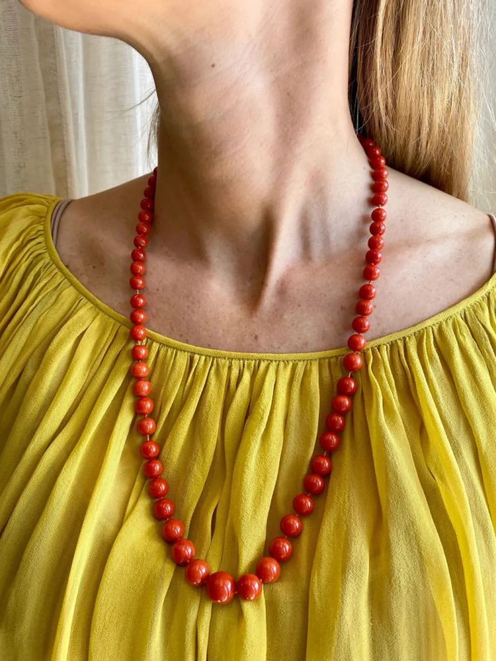Collier Corail naturel