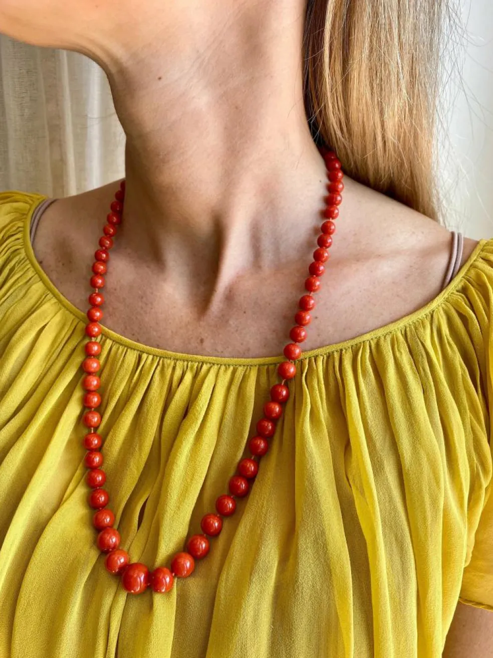Collier Corail naturel