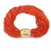 Collier Corail Torsadé Or Jaune