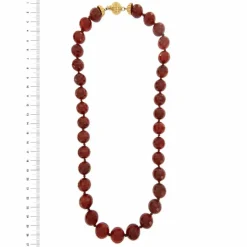 Collier cornaline