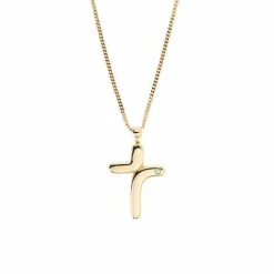 Collier croix et diamant