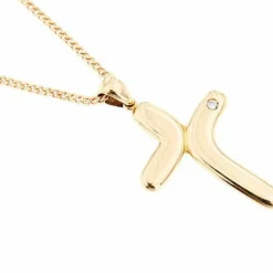 Collier croix et diamant