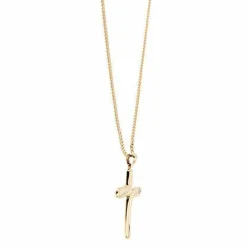 Collier croix et diamant