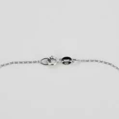 Collier Croix or blanc