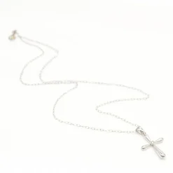 Collier CRUX en or blanc avec diamants