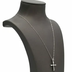Collier CRUX en or blanc avec diamants