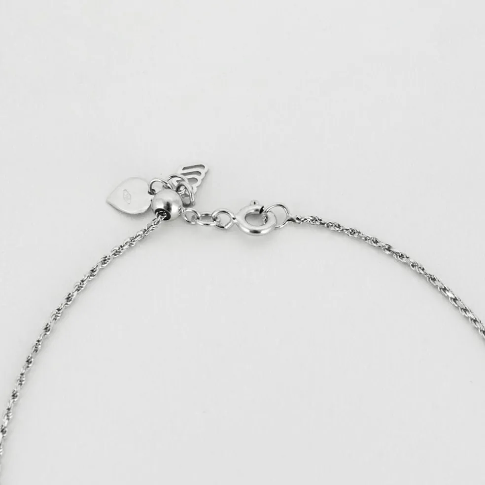 Collier Cœur D’Amour or blanc diamant