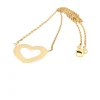 Collier cœur en or jaune