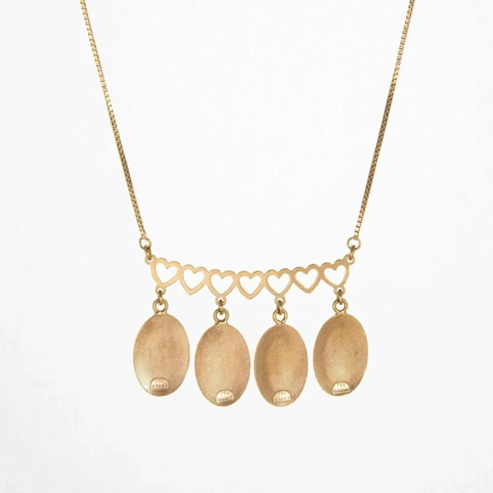Collier d'amour vintage or jaune
