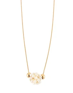 Collier "Dana" Or jaune Perles