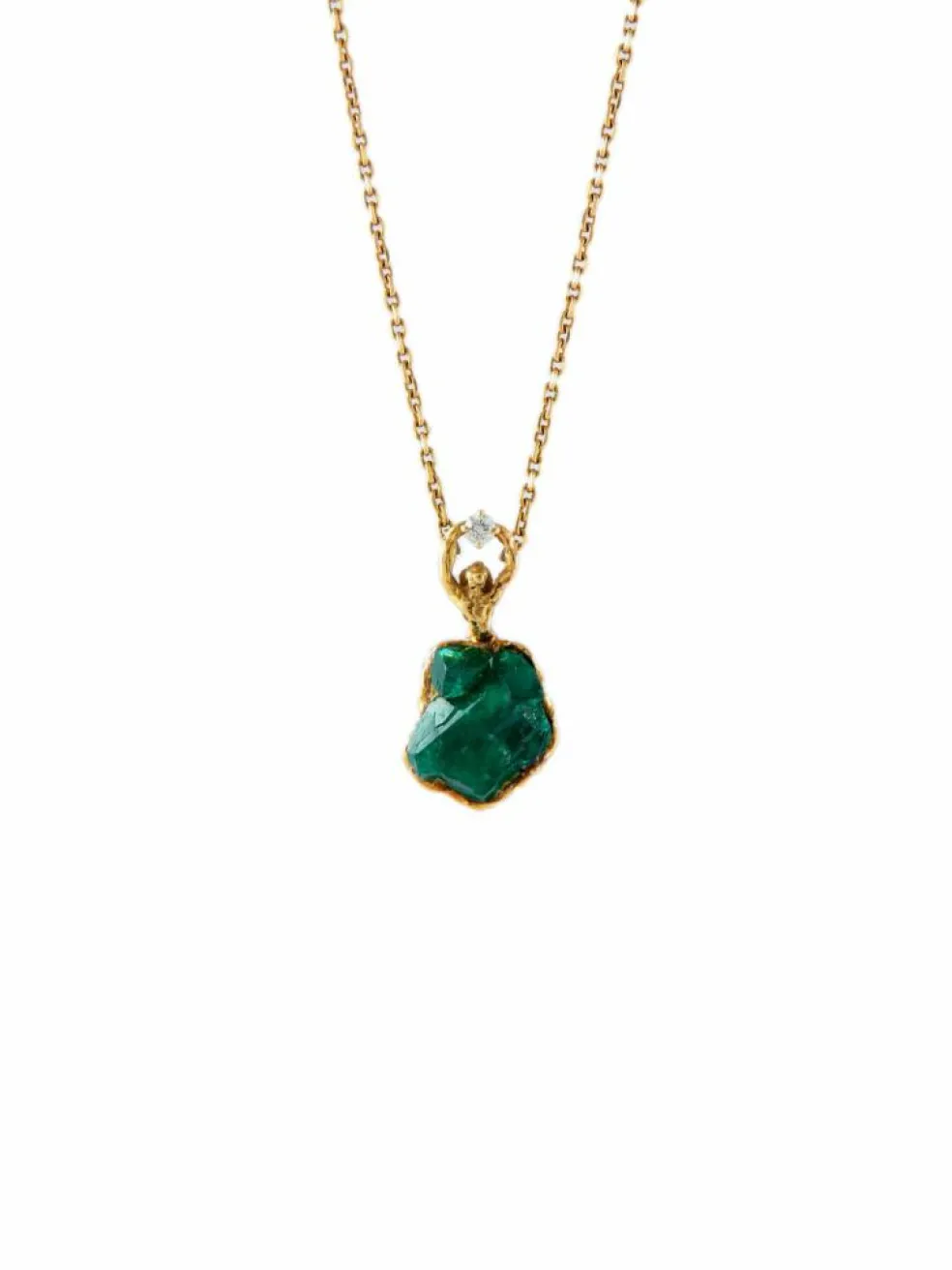 COLLIER "DANSEUSE" OR & PIERRES