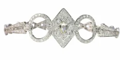 Collier de chien diamants Art Déco
