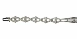Collier de chien diamants Art Déco
