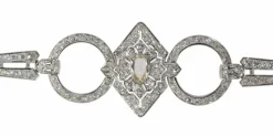 Collier de chien diamants Art Déco