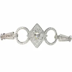 Collier de chien diamants Art Déco