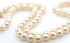 Collier de perles de culture blanches