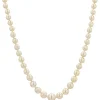 Collier de perles de culture et fermoir or blanc