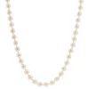 Collier de perles de culture et son fermoir diamants rubis