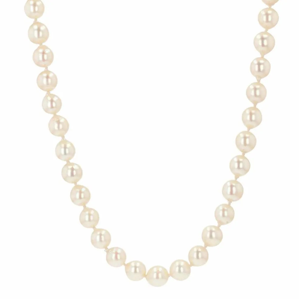 Collier de perles de culture baroque et son fermoir ancien