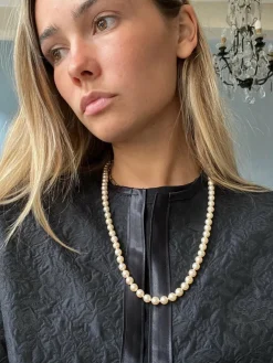 Collier de perles de culture blanches