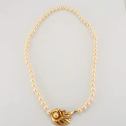 Collier de perles de culture or