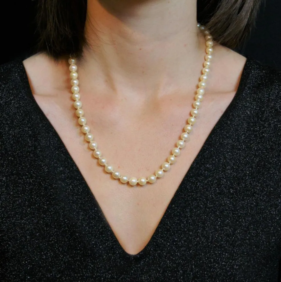 Collier de perles de culture choker