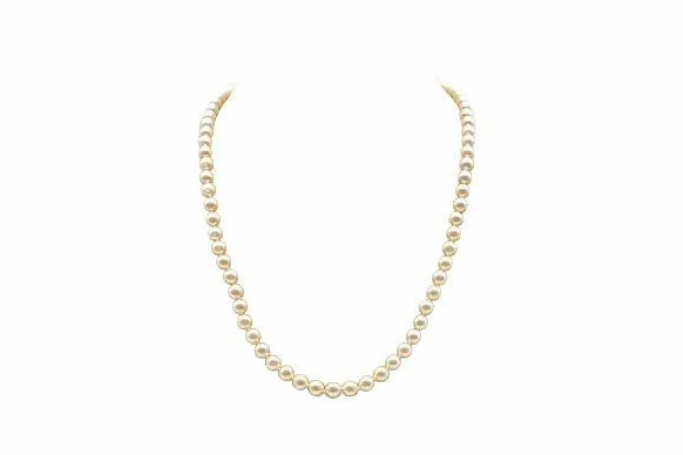 Collier de perles de culture blanches