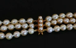 Collier De Perles De Culture 3 Rangs, Fermoir Perles