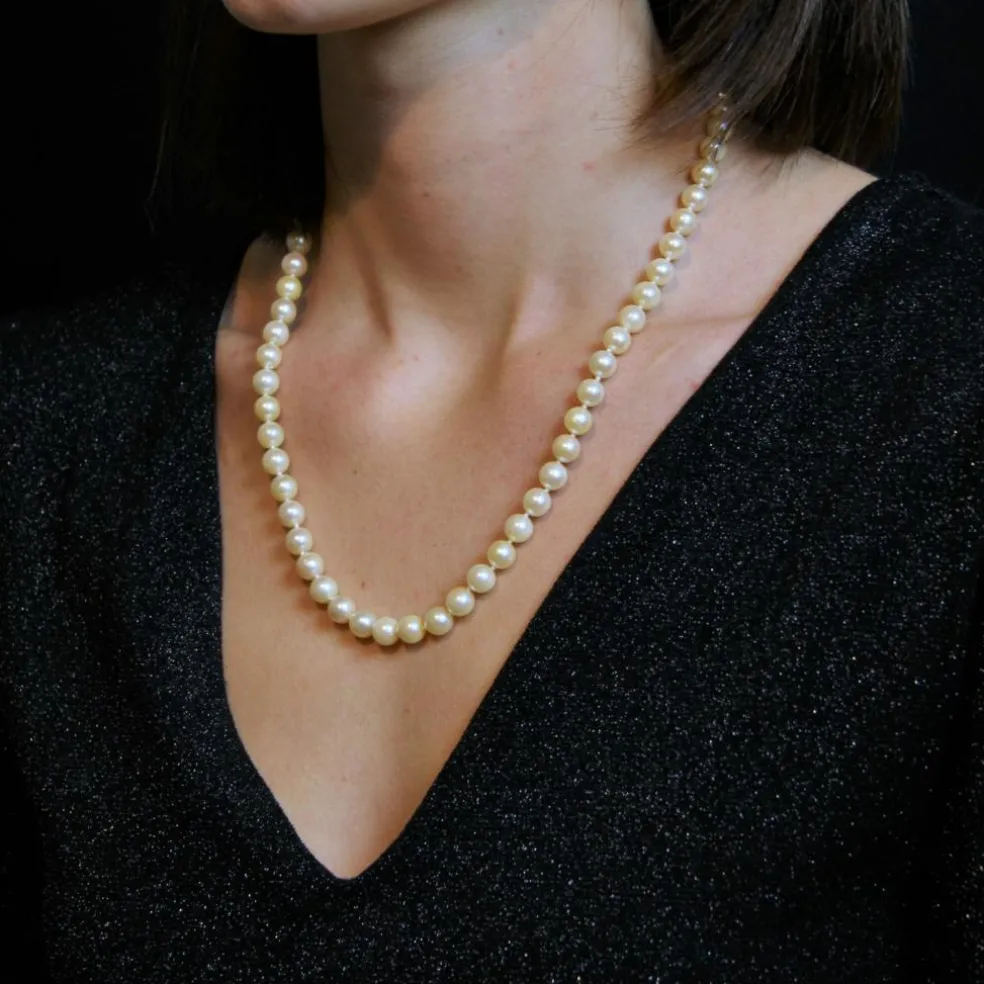 Collier de perles de culture choker