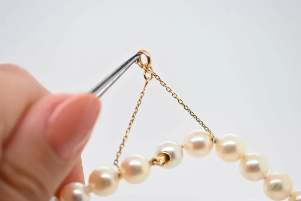 Collier de perles de culture blanches