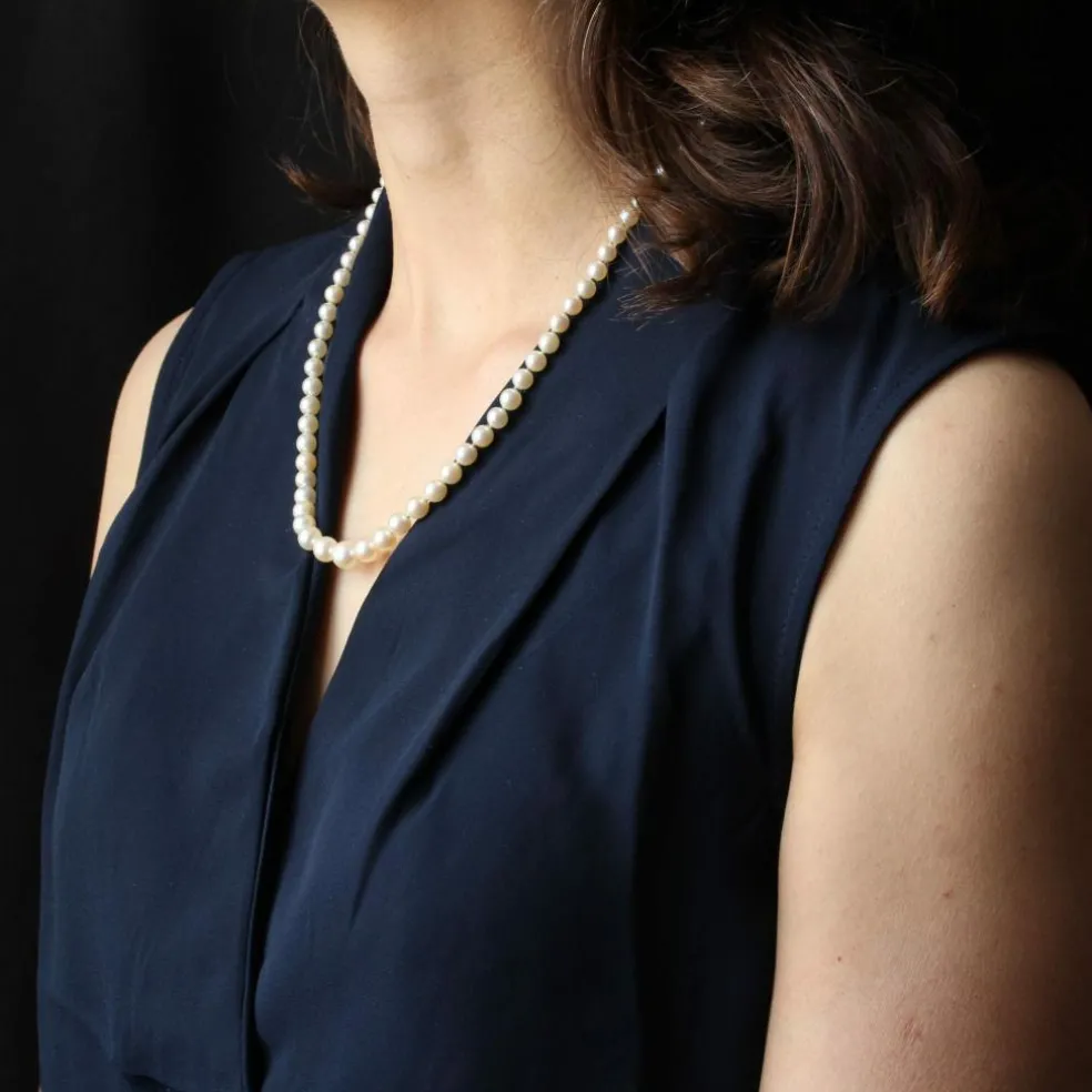 Collier de perles de culture en chute